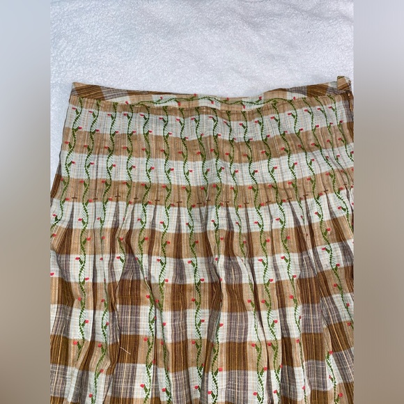 Free People pleated skirt boho bohemian cottagecore - Picture 4 of 7